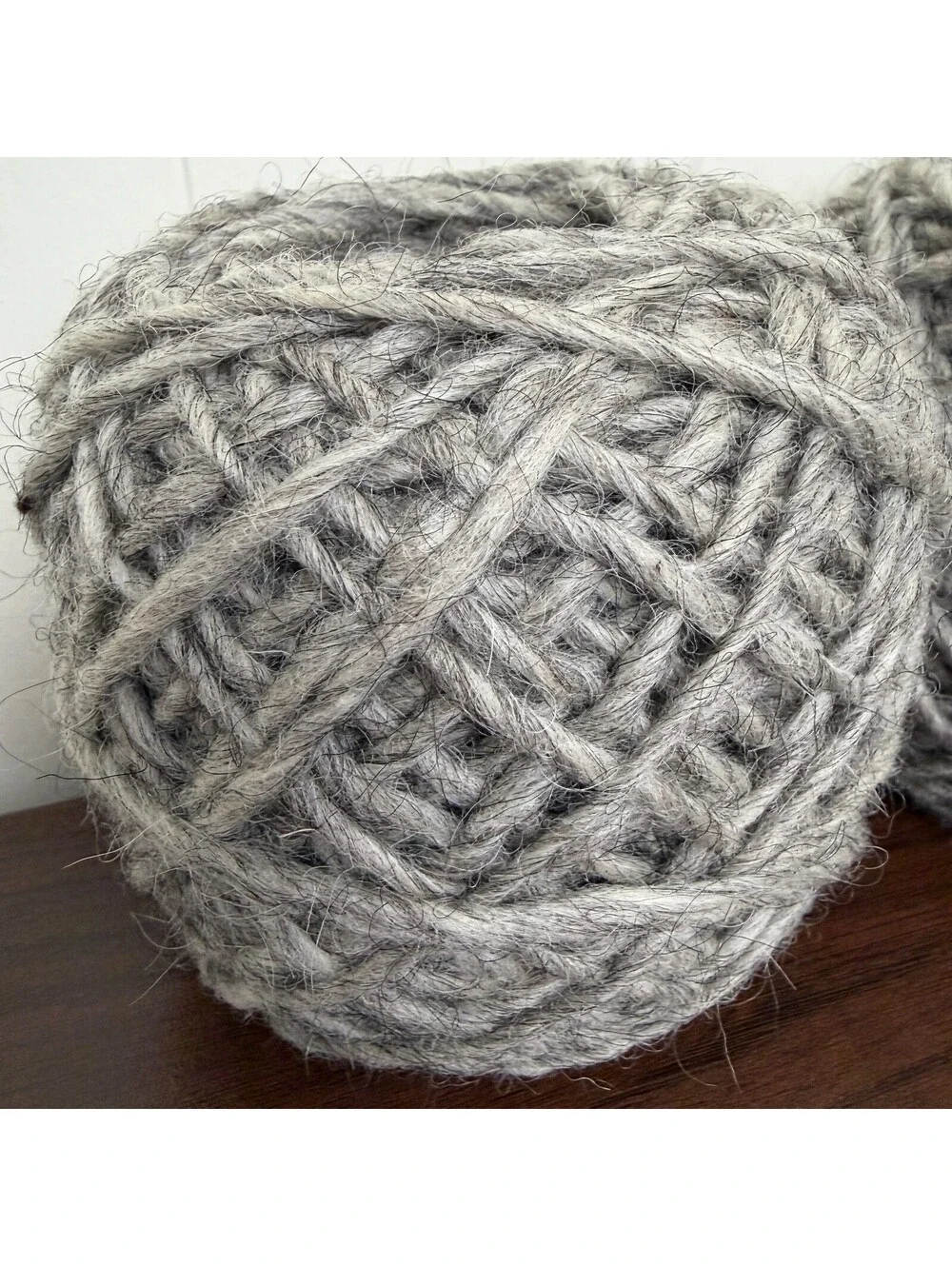 100% Wool Yarn Lot 350 Yds Gray (2 Cakes)  BONUS Wool Mixed Color Cake